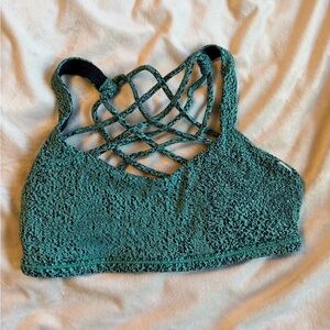 Lululemon Green Crisscross Back Bralette - Women size 2